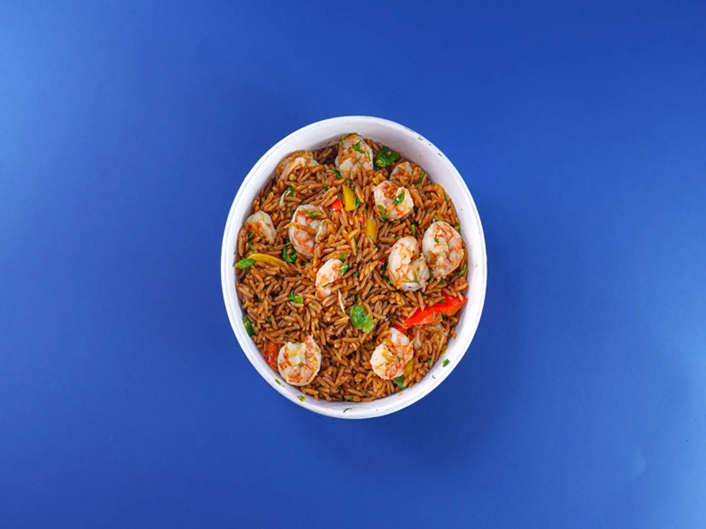 Shrimp Rice And Herbs
