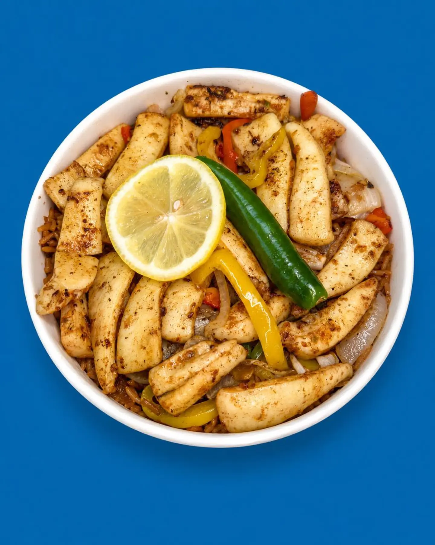 Squid Fajita With Rice