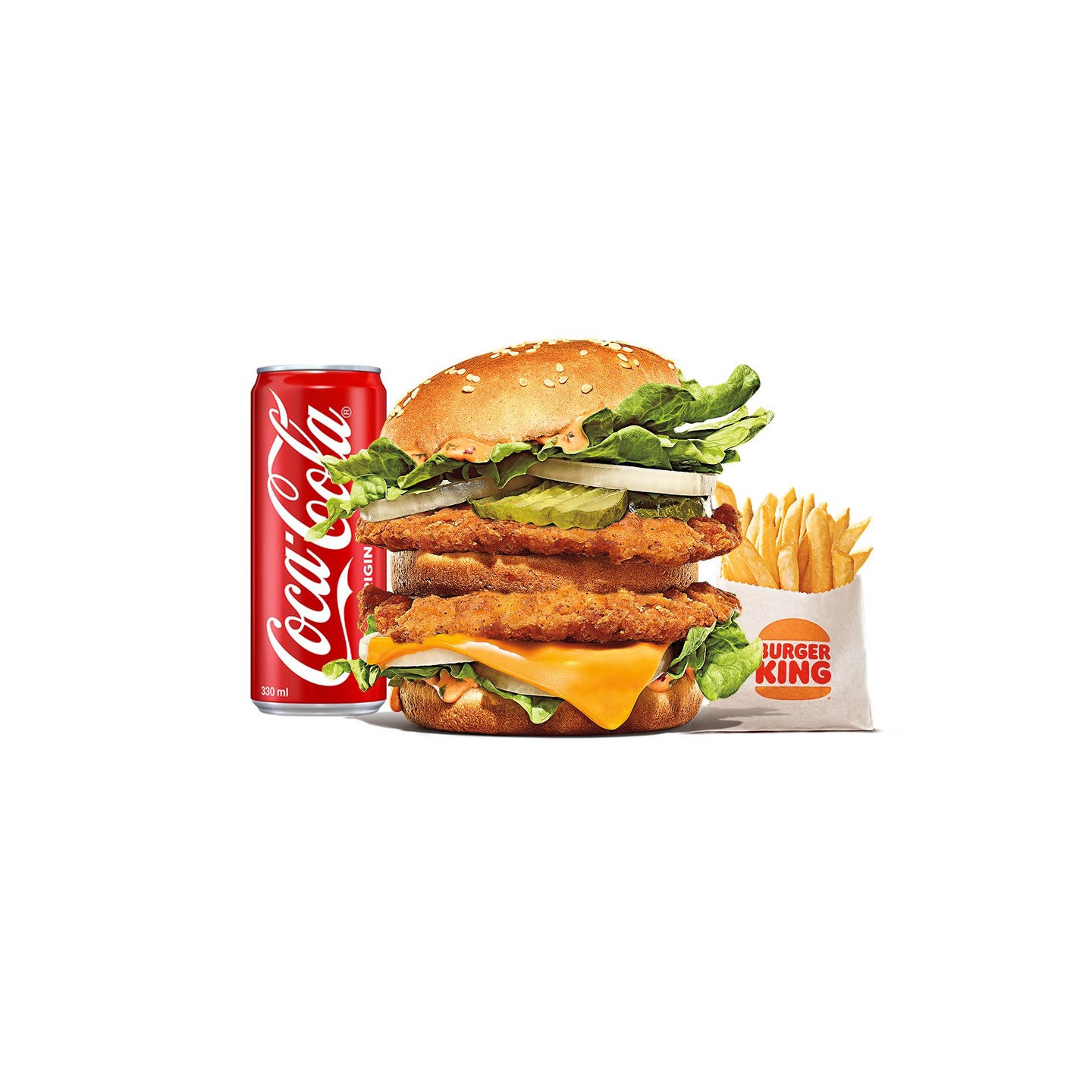 Chicken Big King Meal Large - Big King Chicken