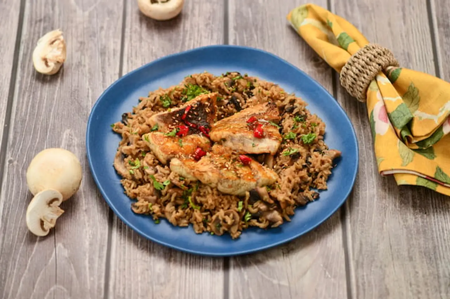 Chilean Seabass Mash Rice