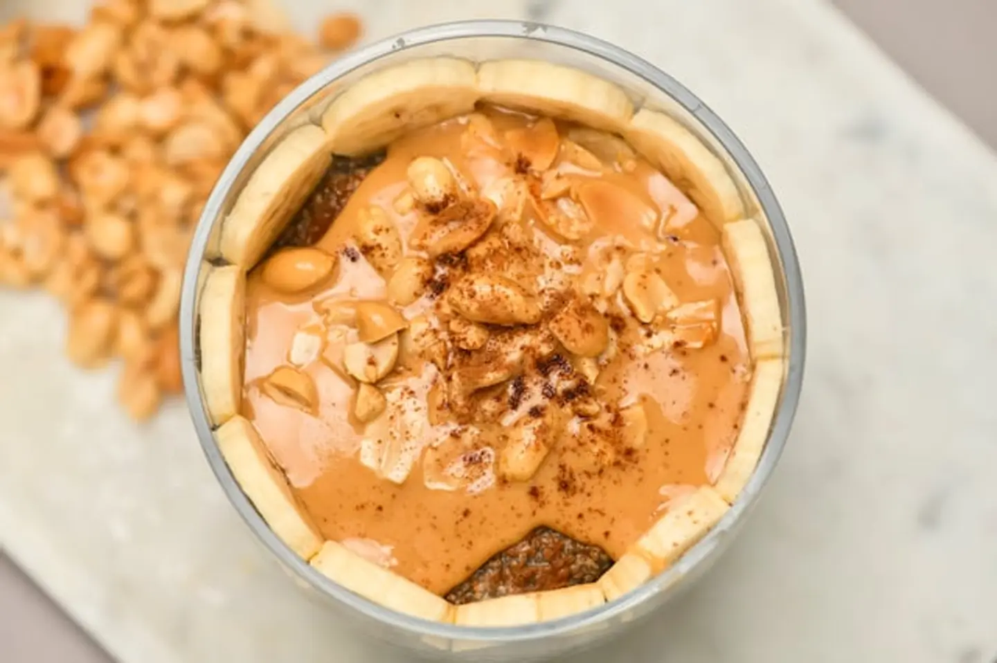 Banana Peanut Butter Chia Seed Pudding