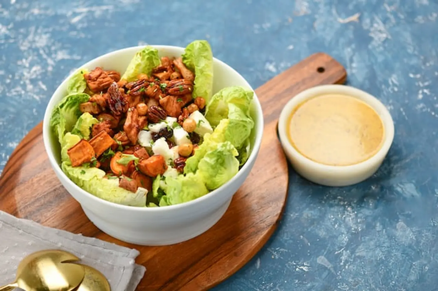 Glazed Chicken Feta Salad