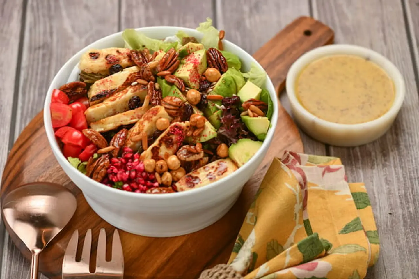 Glazed Avo Halomi Salad