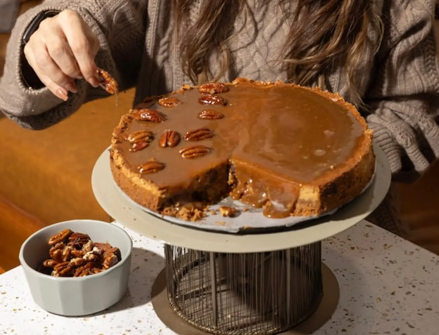 Gluten Free Date Cheese Cake