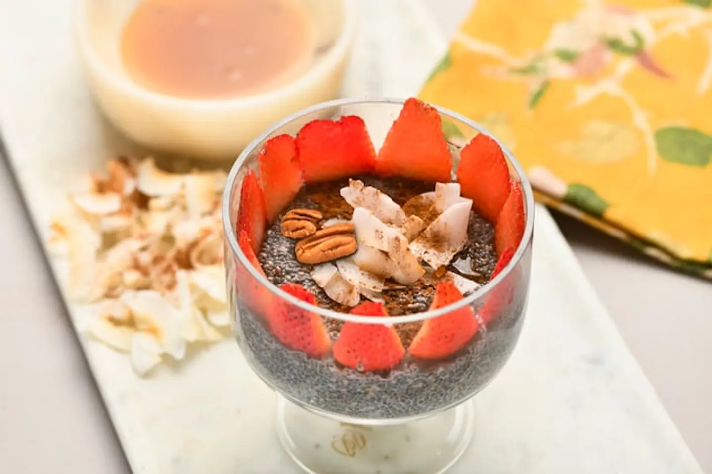 Strawberry Chia Seed Pudding