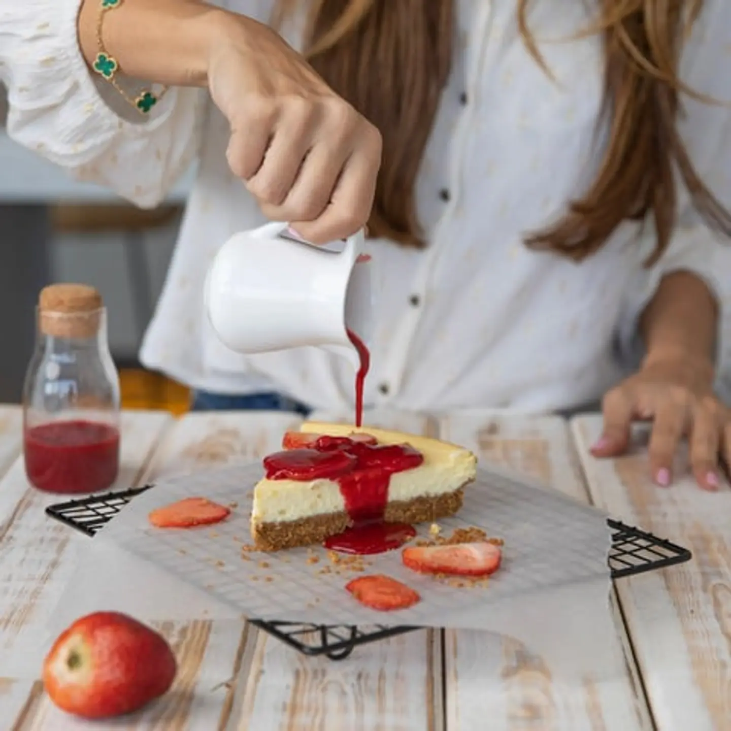 Gluten Free Strawberry Cheese Cake