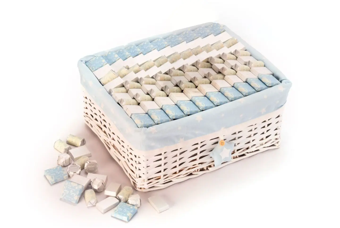 Welcome My Boy Baby Rectangular Basket 1260g