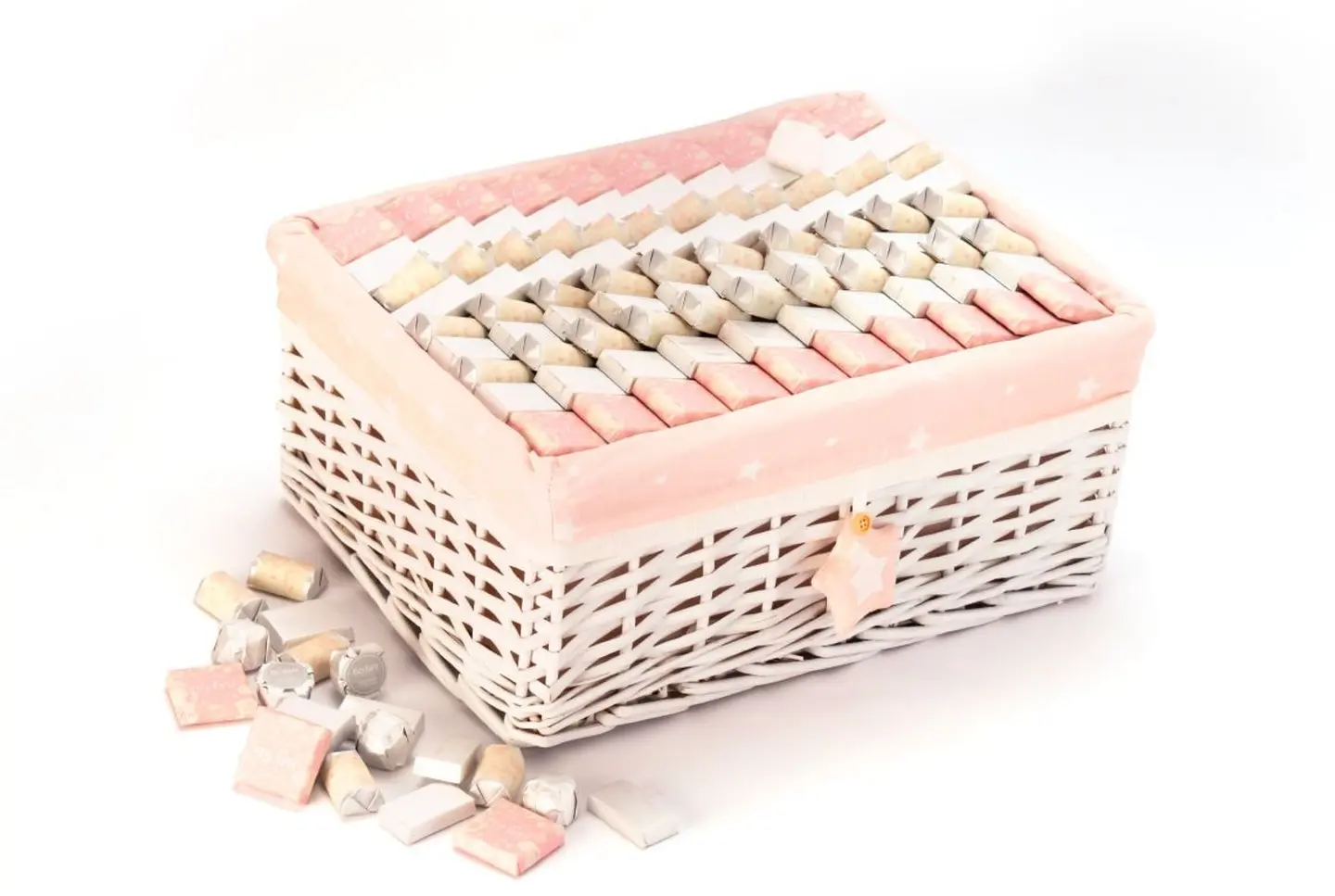 Welcome My Girl Baby Rectangular Basket 1260g