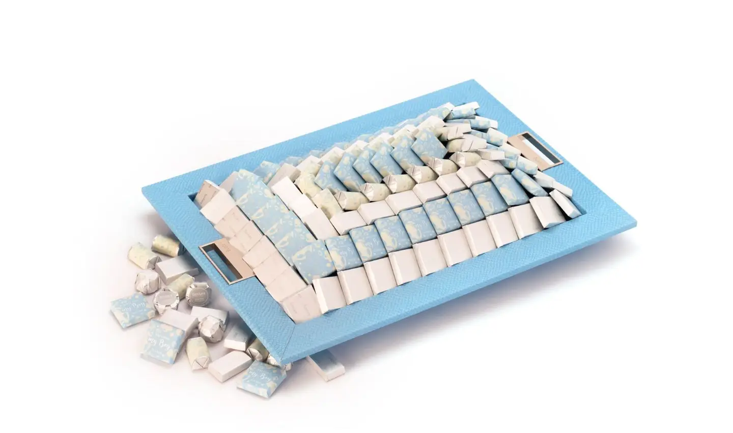 Welcome My Boy Baby Rectangular Tray 1740g