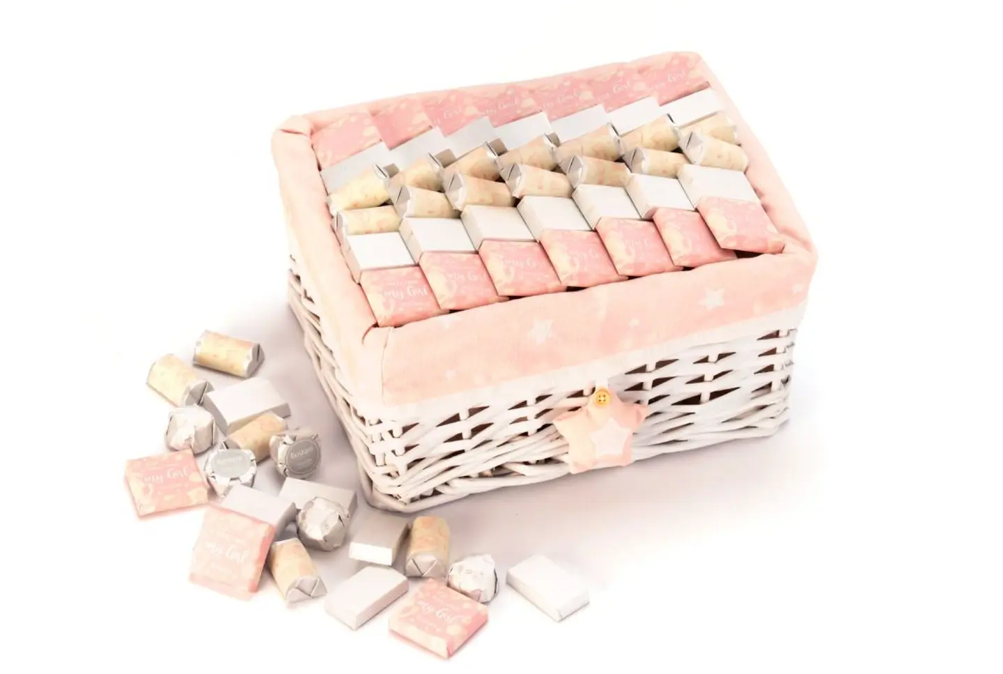 Welcome My Girl Baby Rectangular Basket 670g