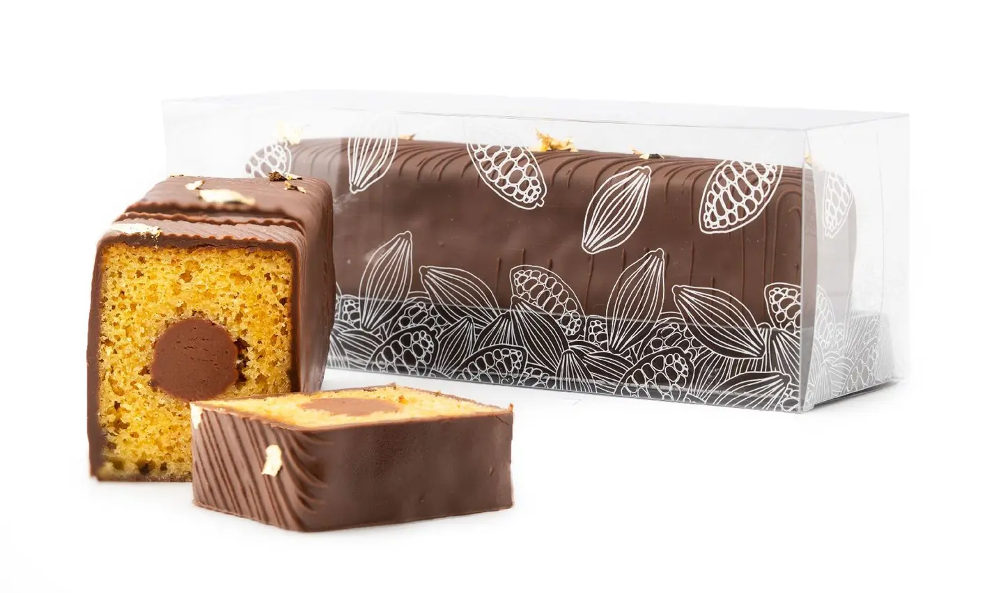 English Cake Almond & Passion Fruit Ganache Box