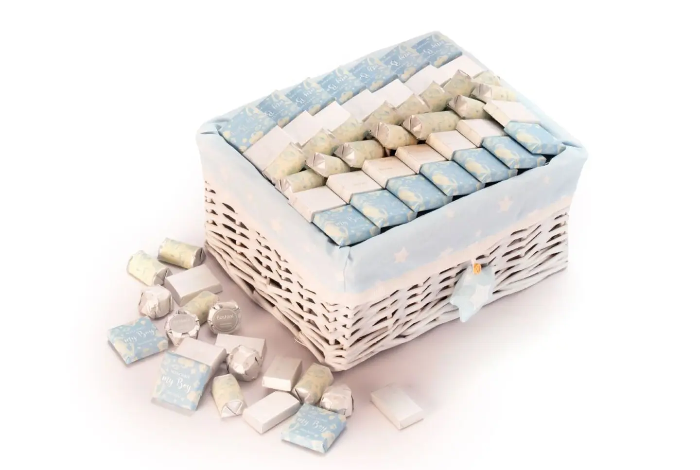 Welcome My Boy Baby Rectangular Basket 670g