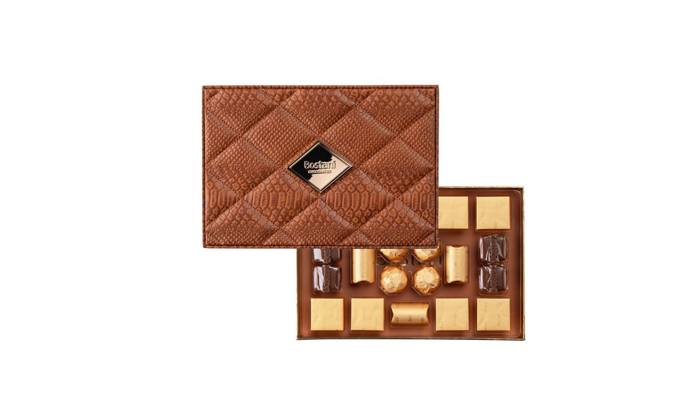 Brown Rectangular Leather Box – 20 Pcs
