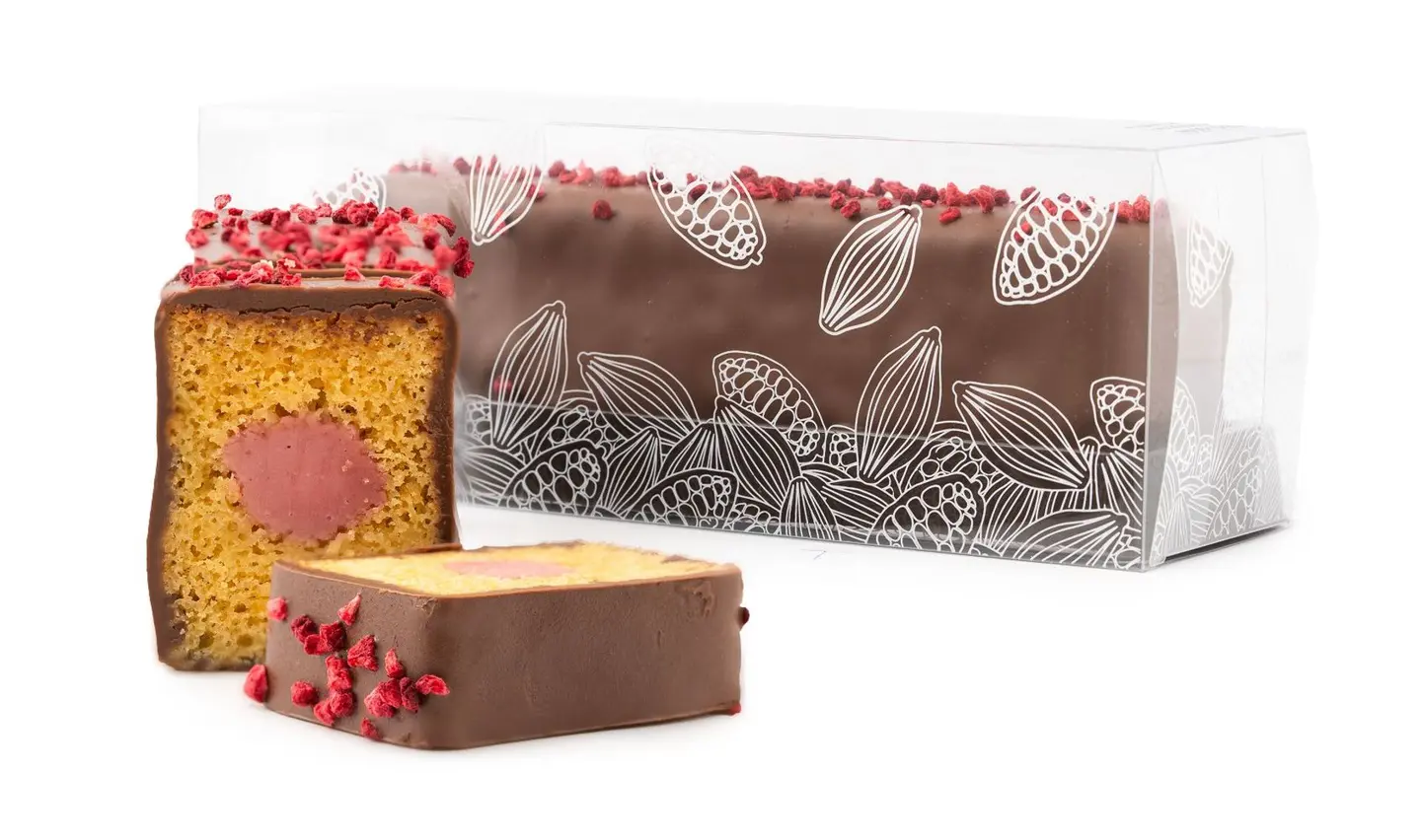 English Cake Almond & Raspberry Ganache Box