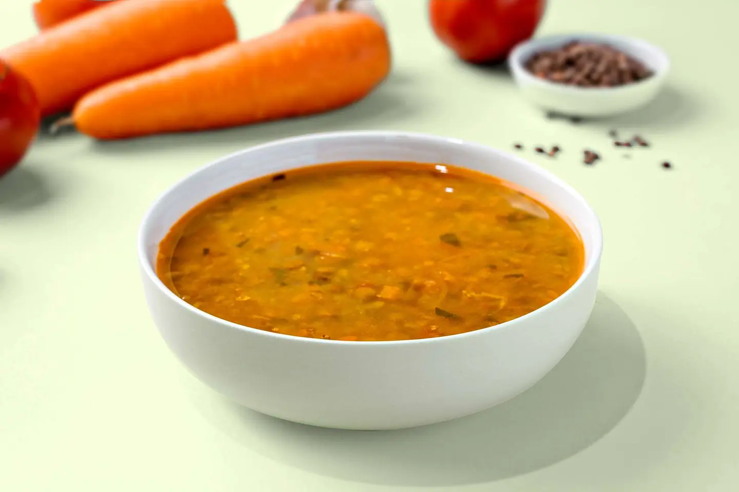 شوربة عدس بني