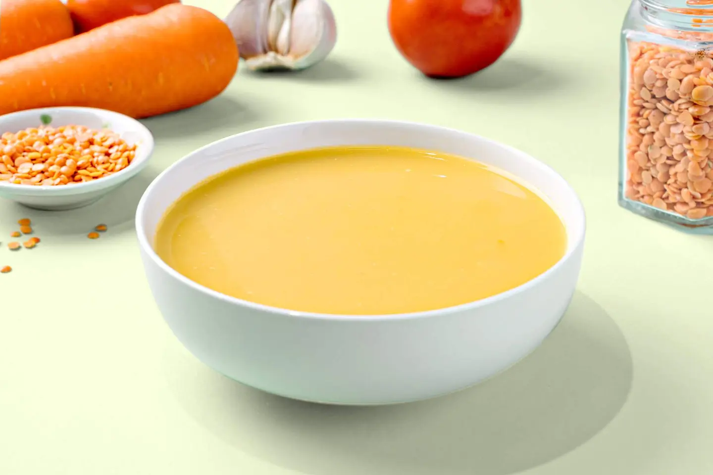 شوربة عدس (نباتي )