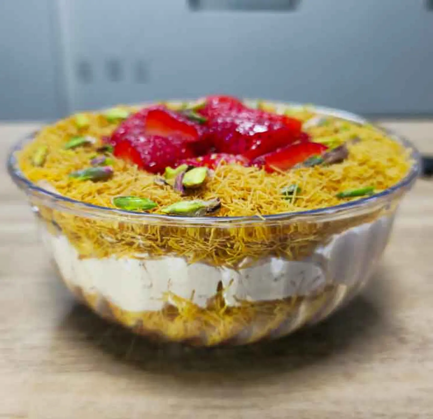 Strawberry Kunafa Trifle