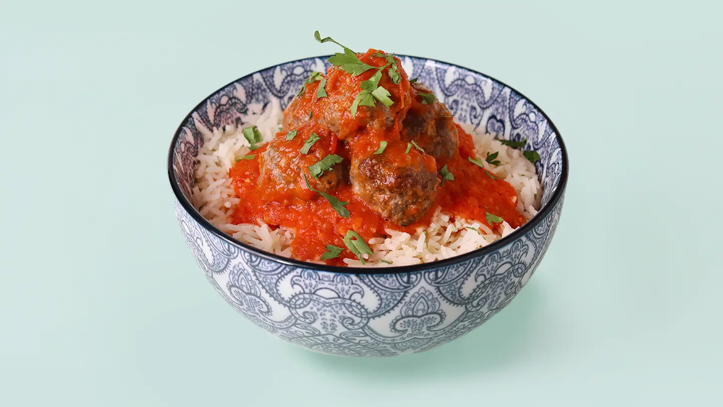 Meatballs And Rice