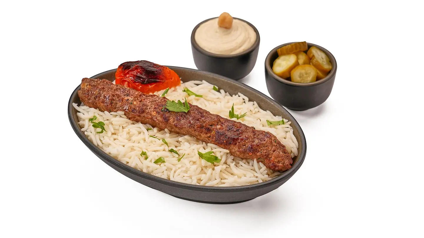 Beef Kebab Skewer With Rice