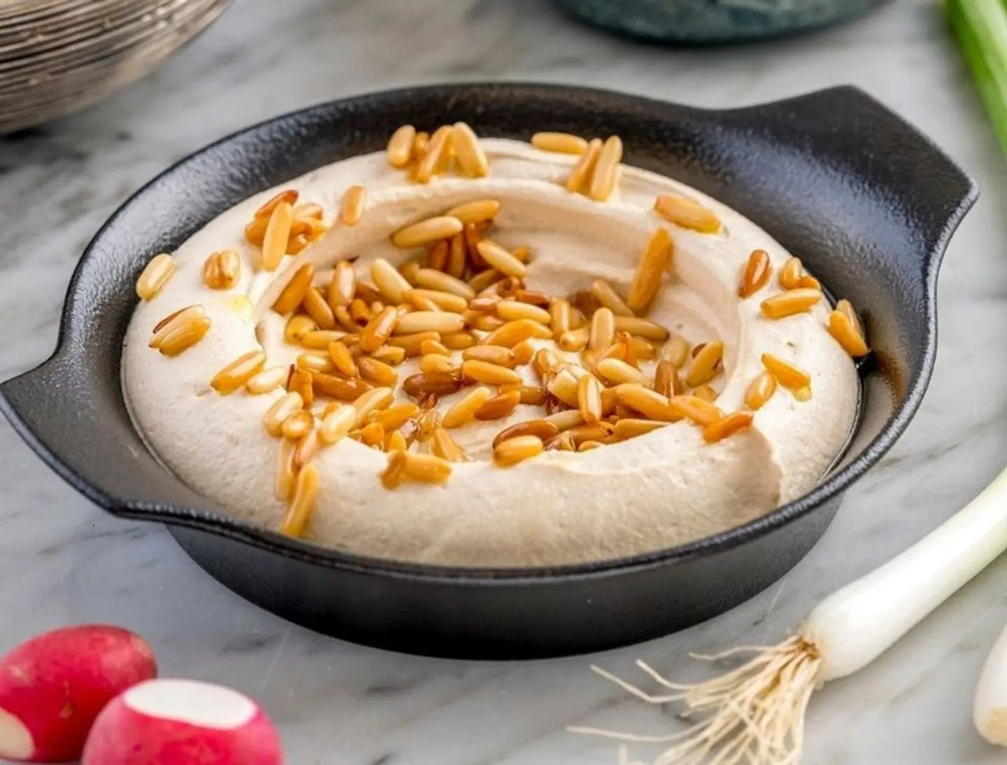Hummus With Pine Nuts