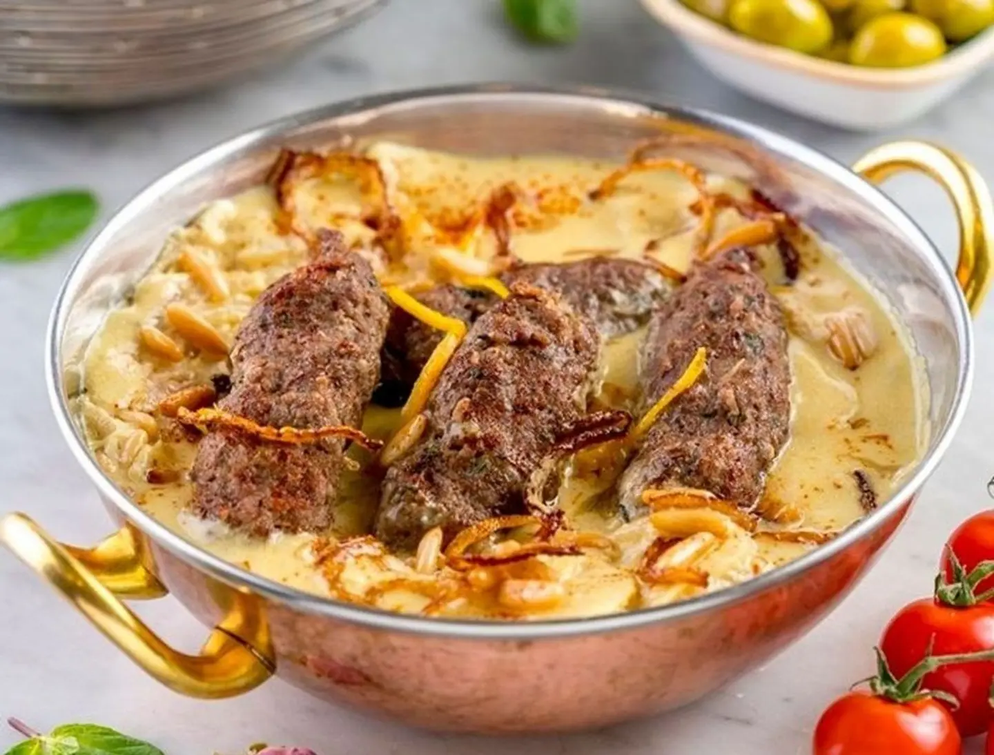 كباب بالطحينة والبرتقال
