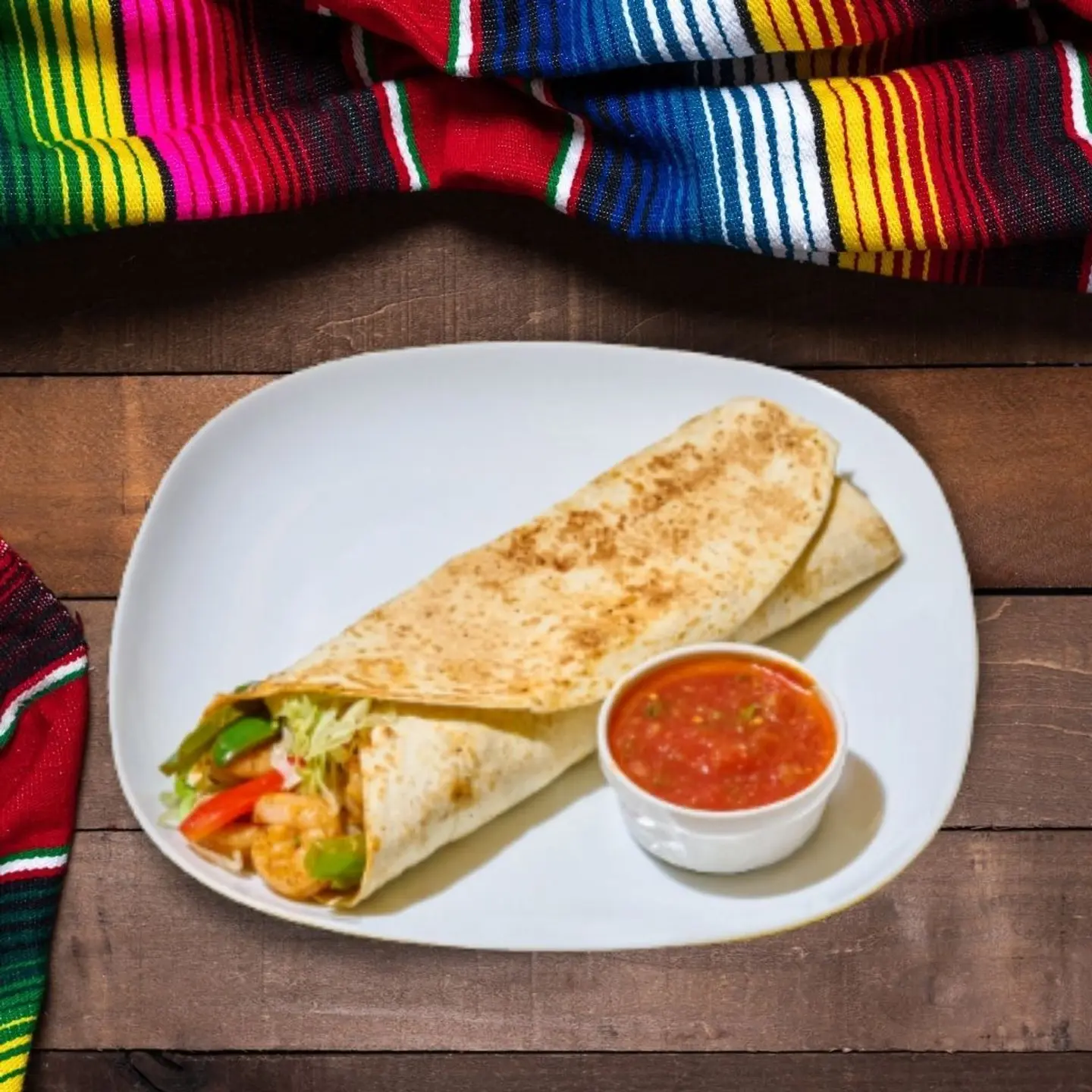 Coastal Shrimp Burrito