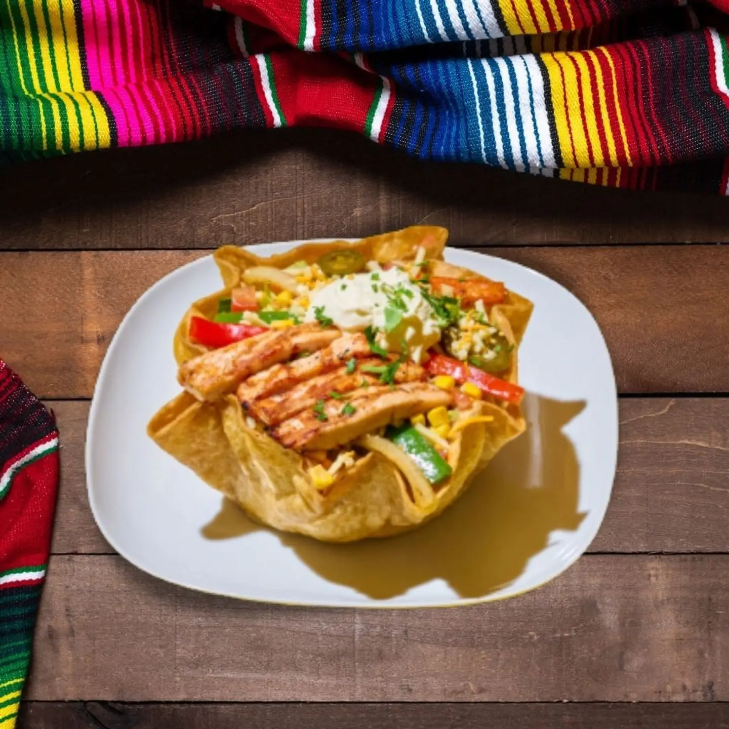 Chicken Fajita Taco Salad