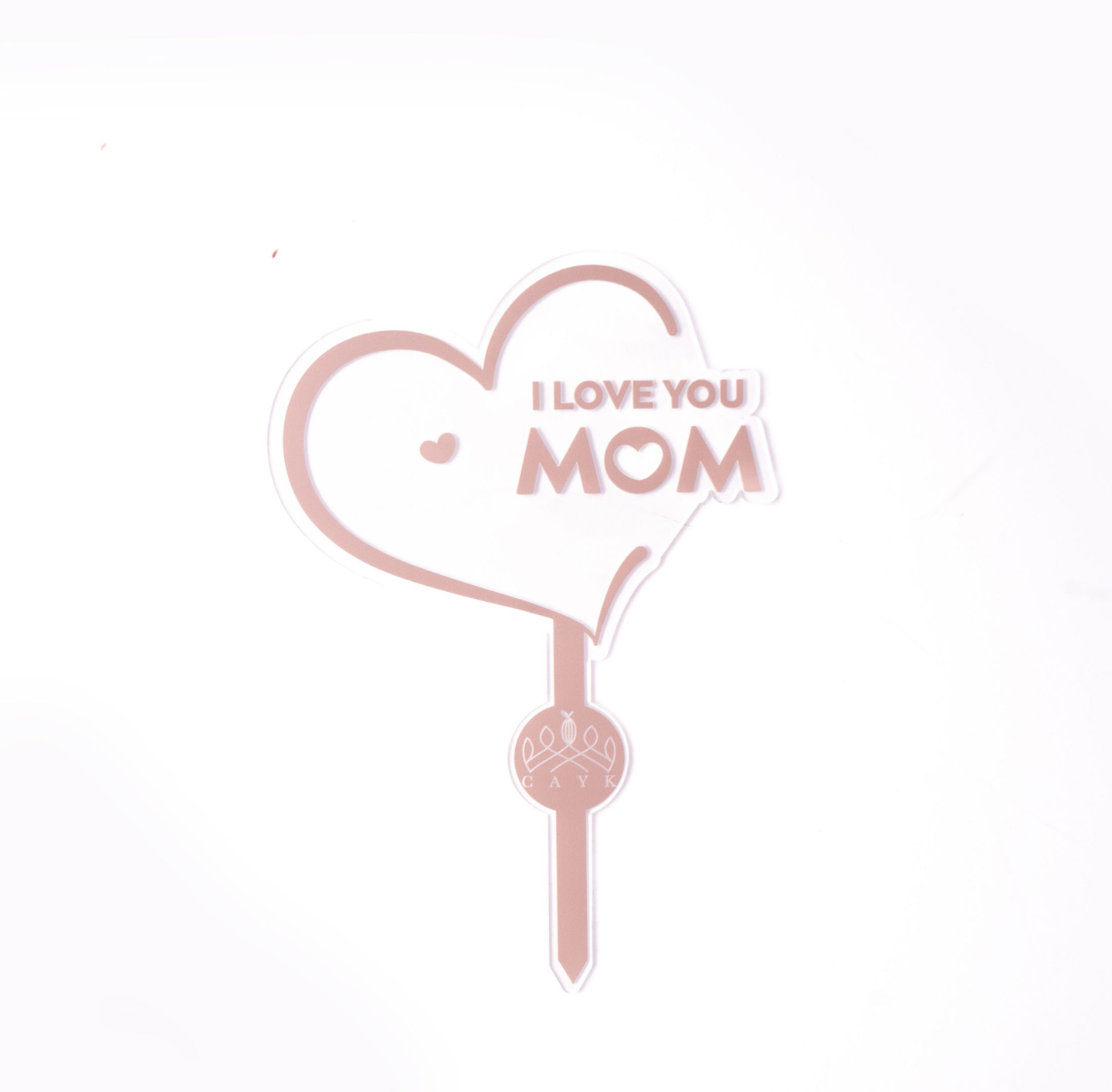 Cake Topper   I Love You Mom