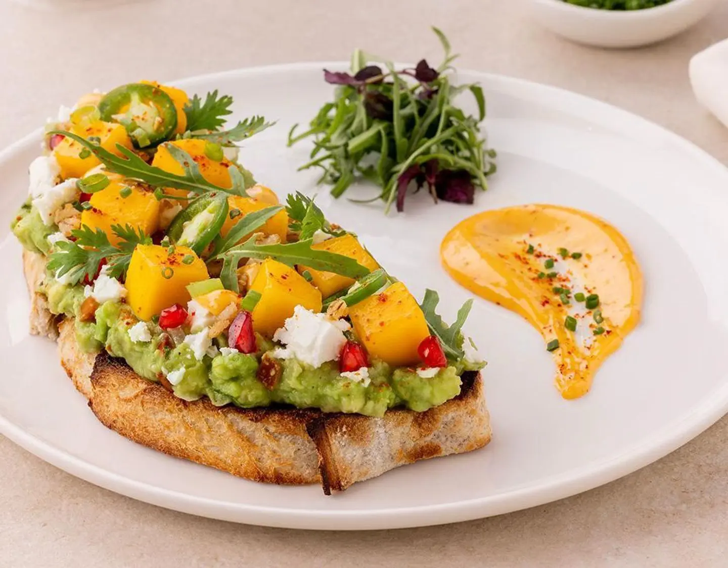 Mango & Avocado Bruschetta