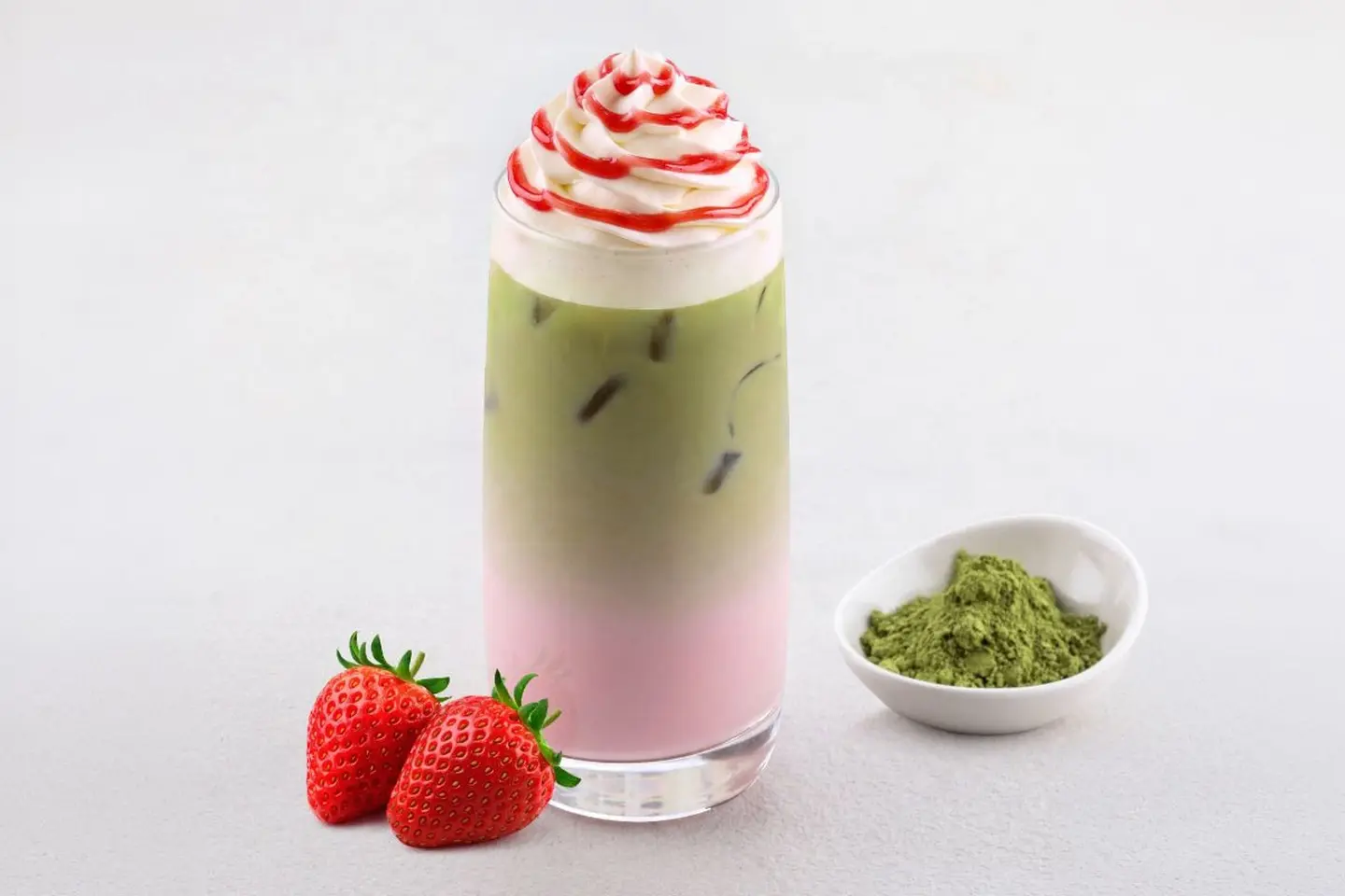 Iced Strawberry Matcha