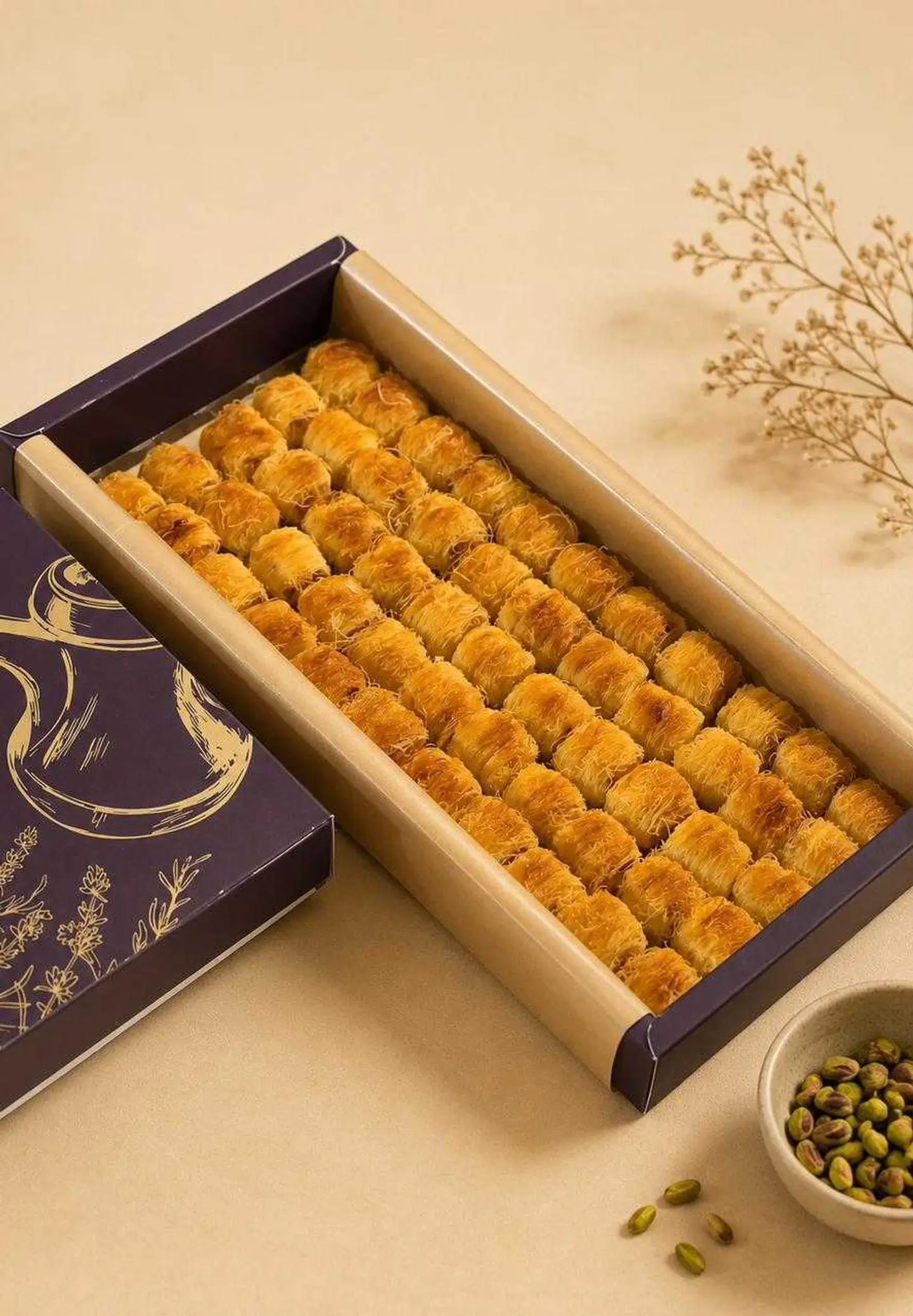 Crispy Kunafa Cubes (60 Pieces)