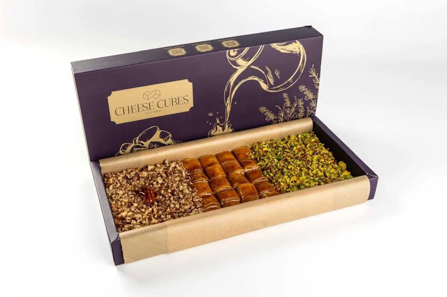 (60 Pieces) Crispy Cheese Cubes Three Flavors