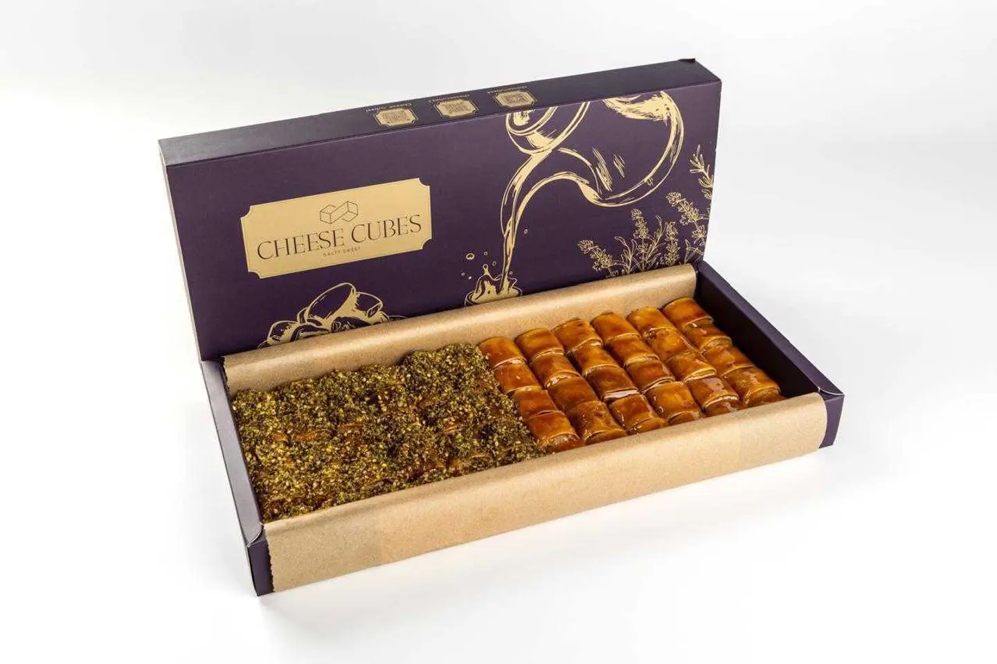 (60 Pieces) Crispy Cheese Cubes Two Flavors