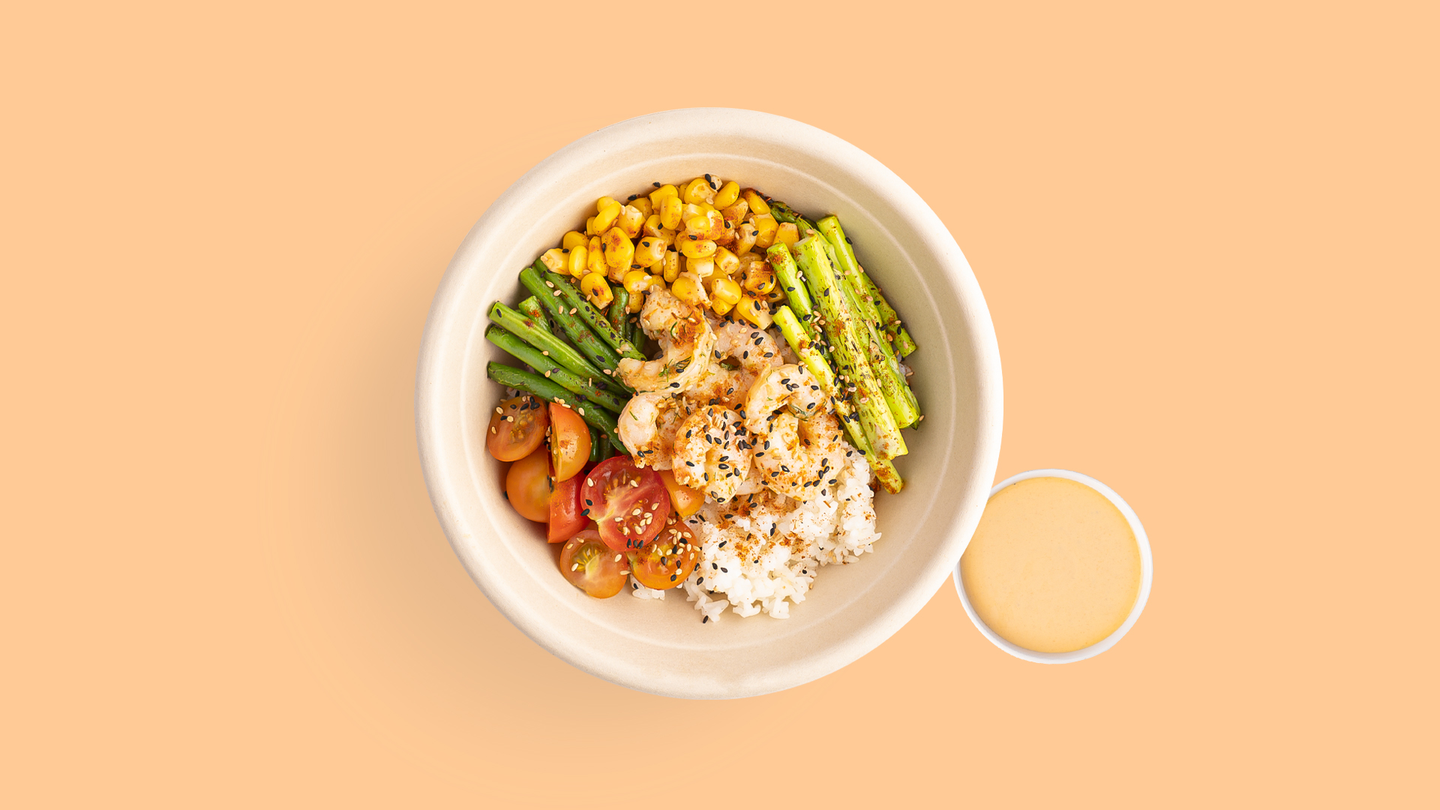 وعاء أرز بالجمبري بالكاجون ٦٣٧ سعرة حرارية