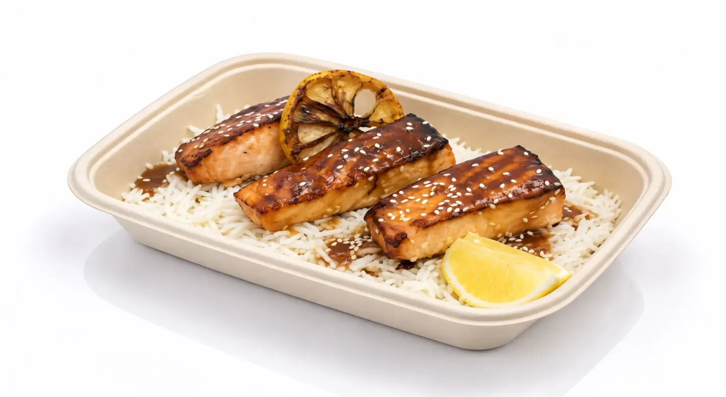 Grill Salmon With Teriyaki Sauce