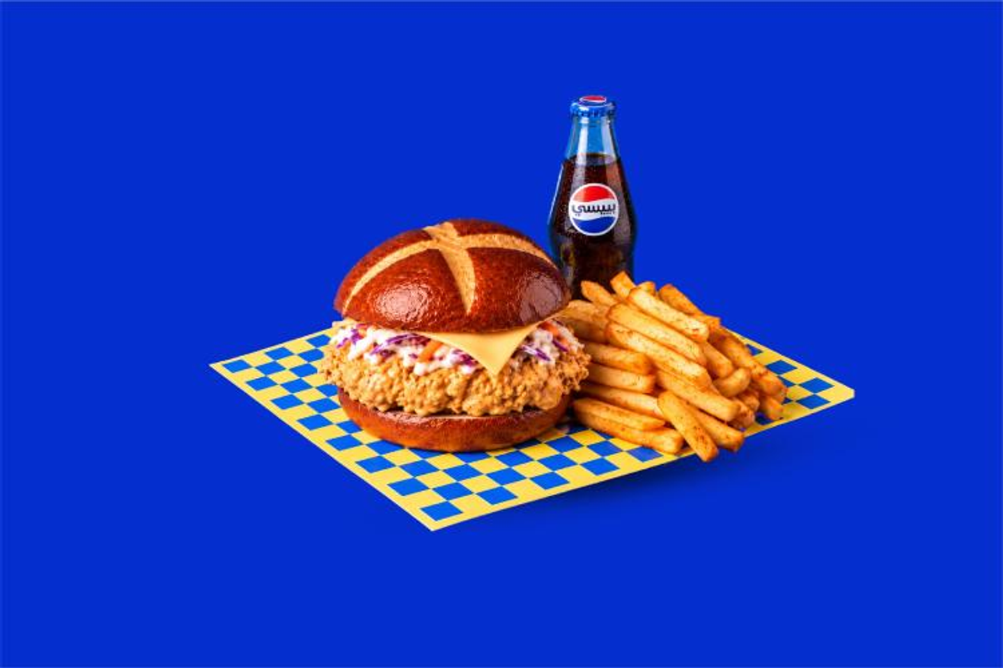 Single Maple Chicken Burger Combo