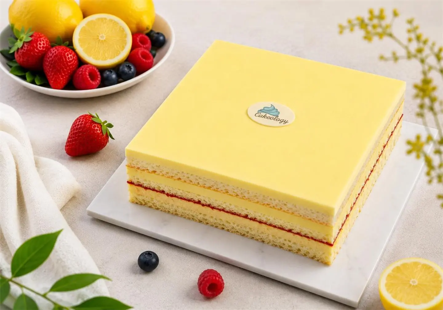 Lemon Berries Cake