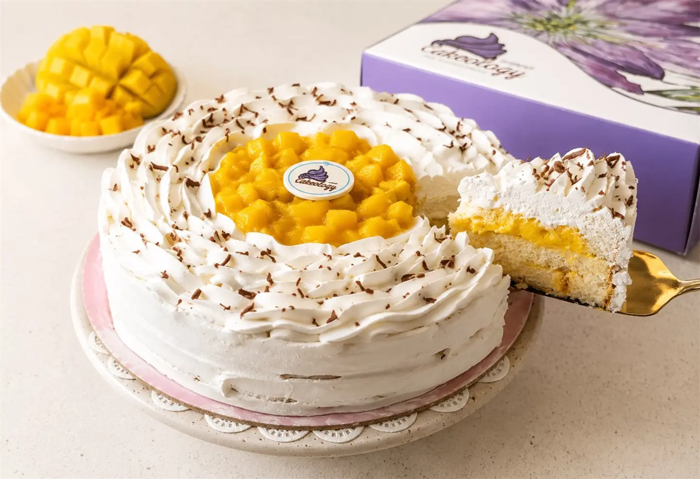 Mango Lava Ice Cream Cake