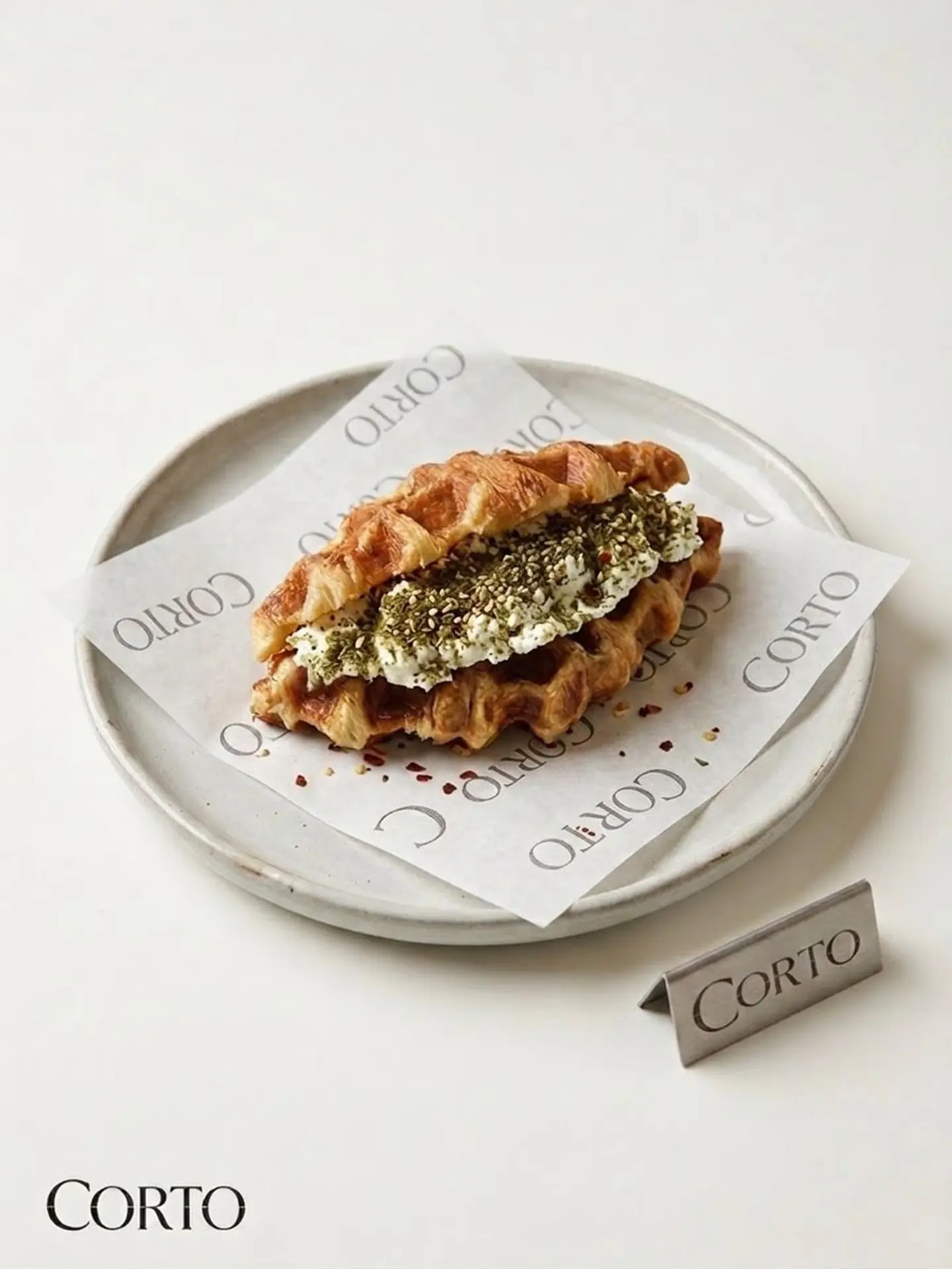 Croffle Zatar Chesse