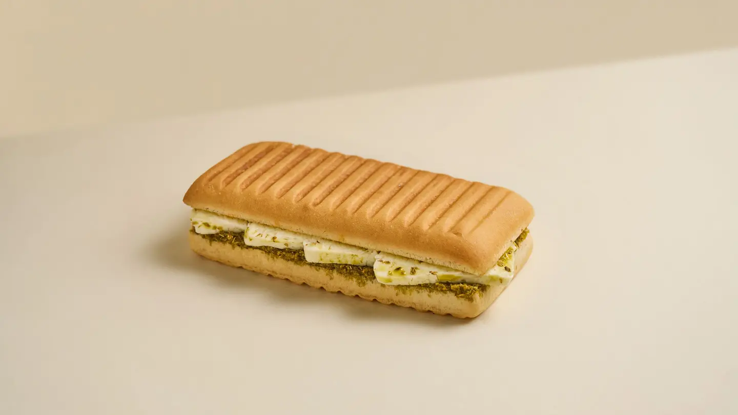 Halloumi Panini With Pesto