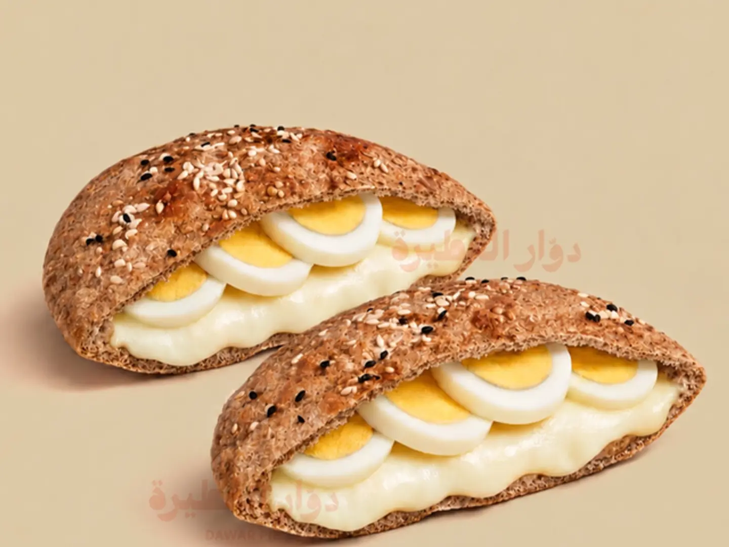 Boiled Egg Cheese Bur