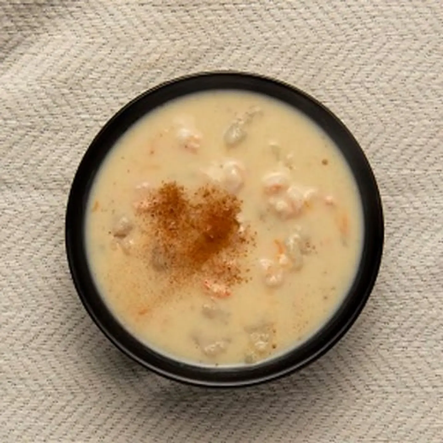 شوربة ثمارالبحر بالكريما