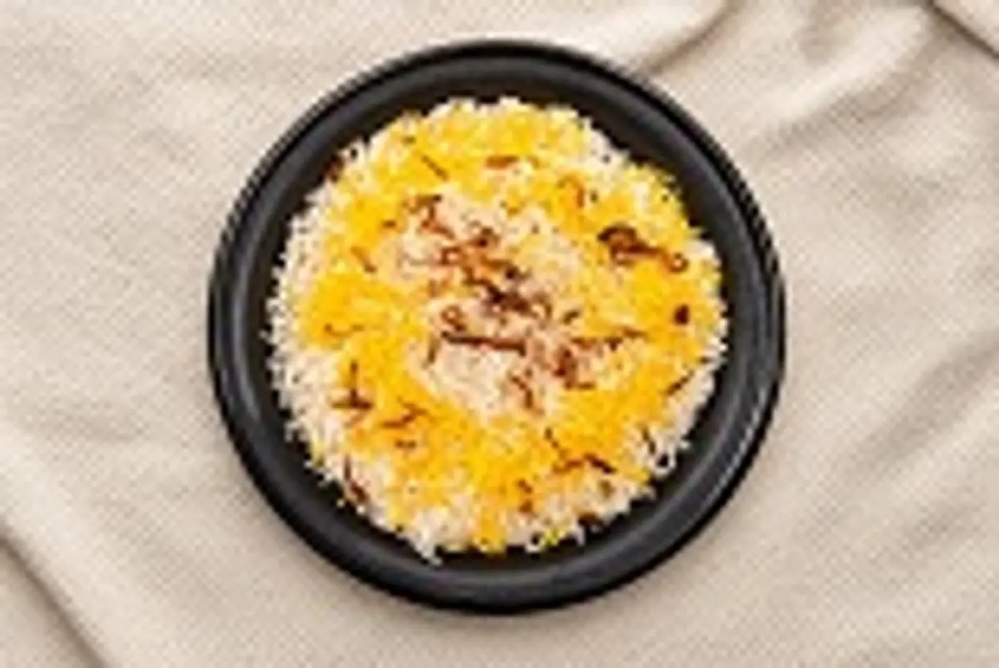 رز ابيض بالزعفران