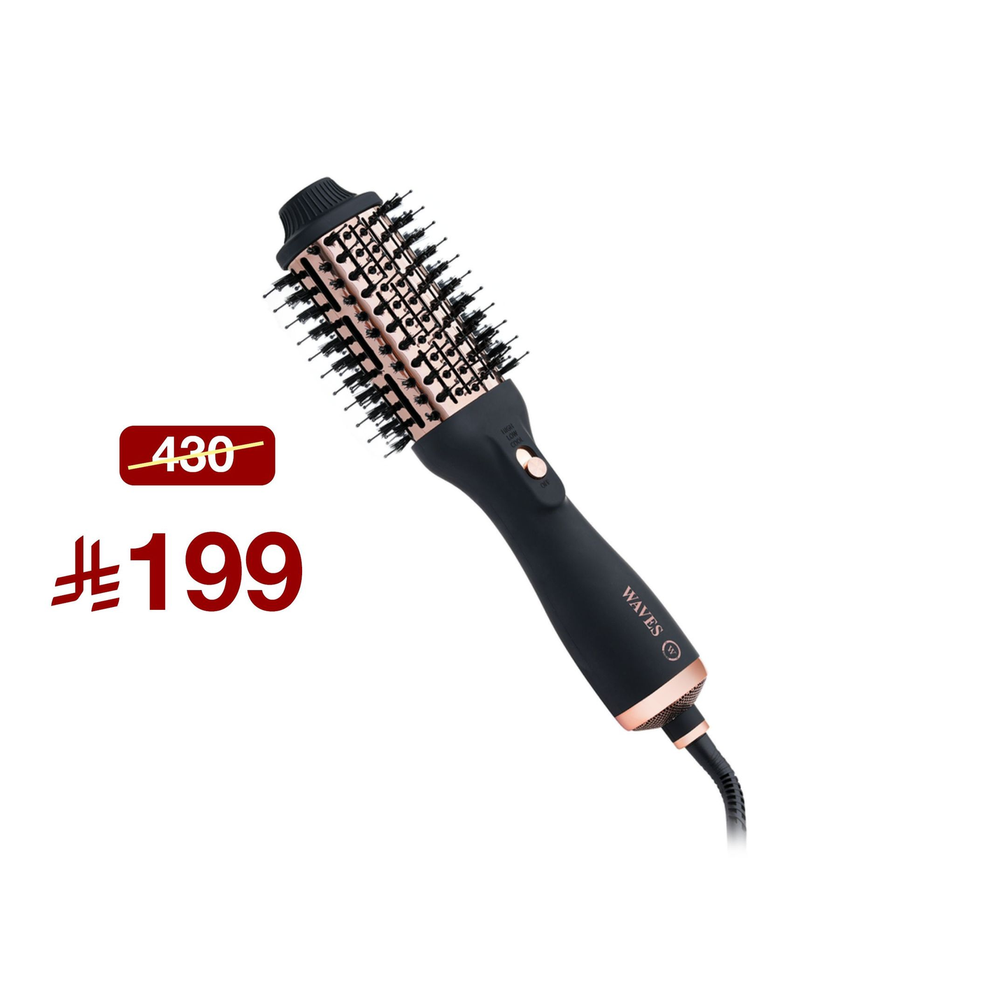 Waves Hair Straightener Brush Wa6600