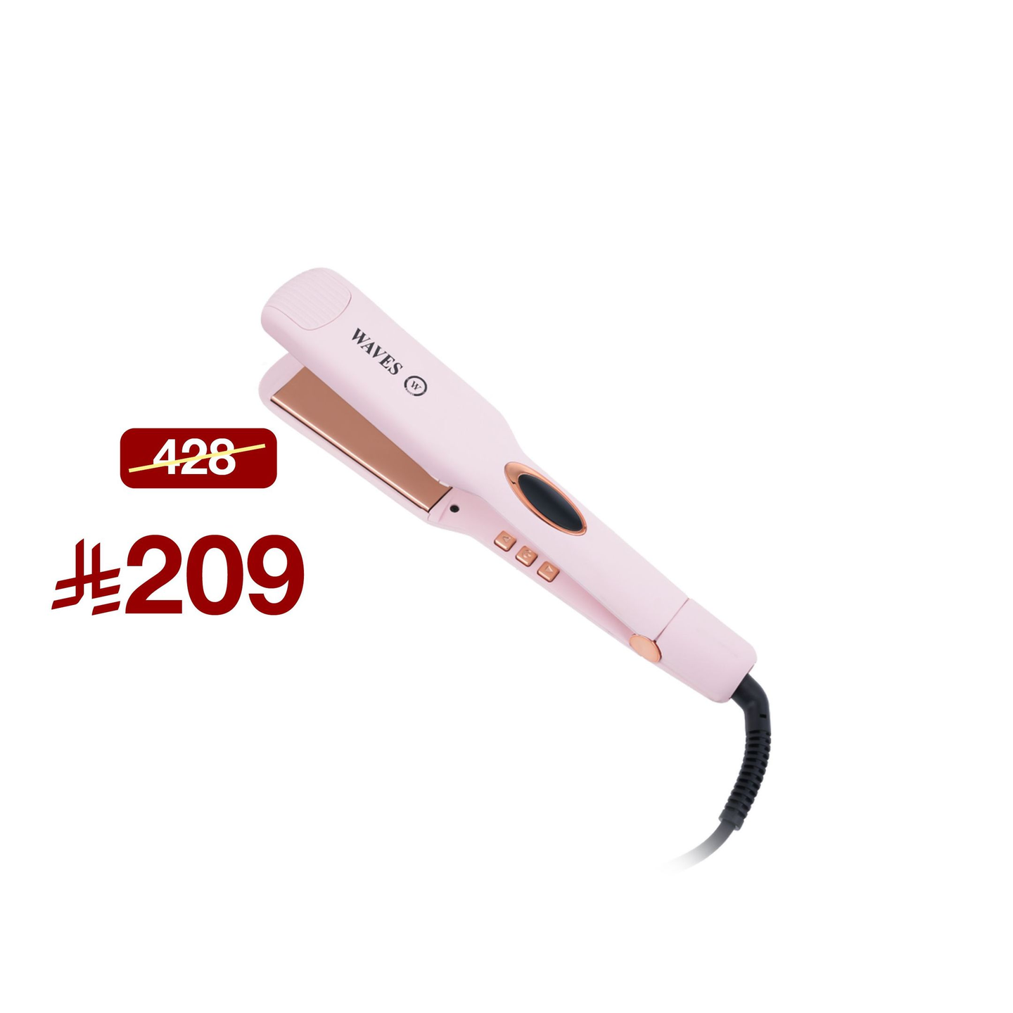 Waves Hair Ceramic Wa3800 Pink