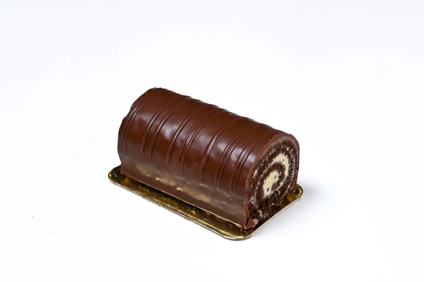 Chocolate Swiss Roll Cake Piece