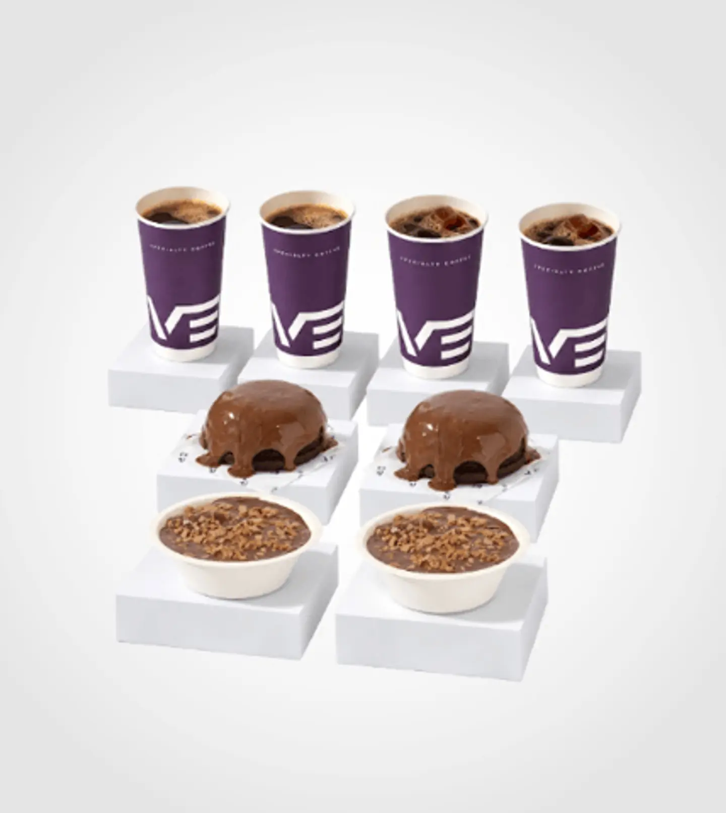 4 Medium Coffee Of The Day 2 Lava Cakes 2 Scoop Cookies