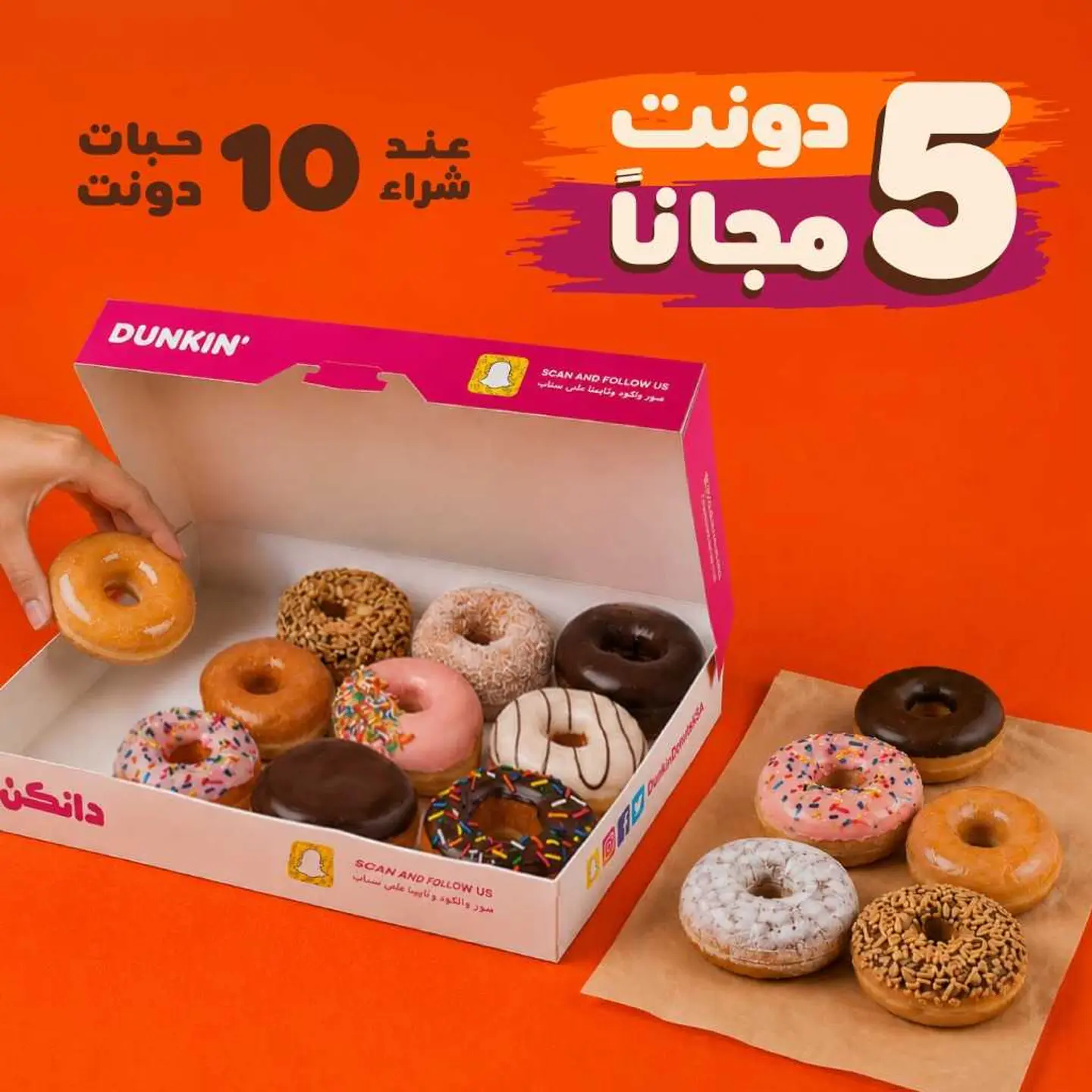 10 Regular Donuts + 5 Free Donuts