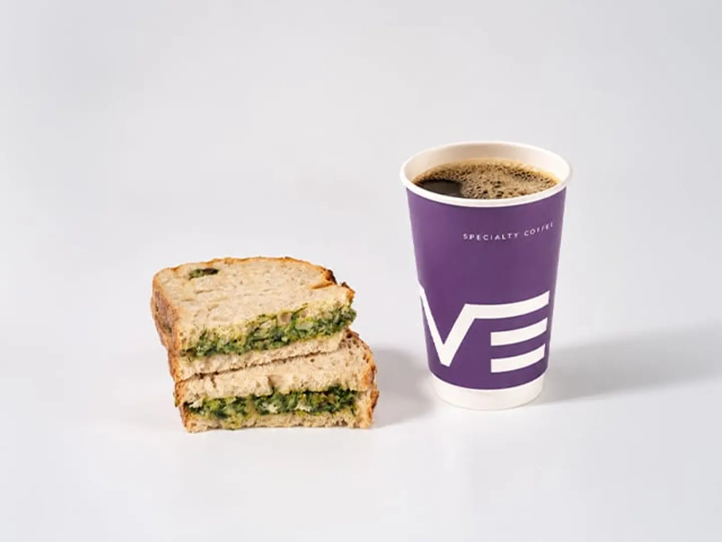 Sourdough Spinach & Cheese With Coffee Of The Day