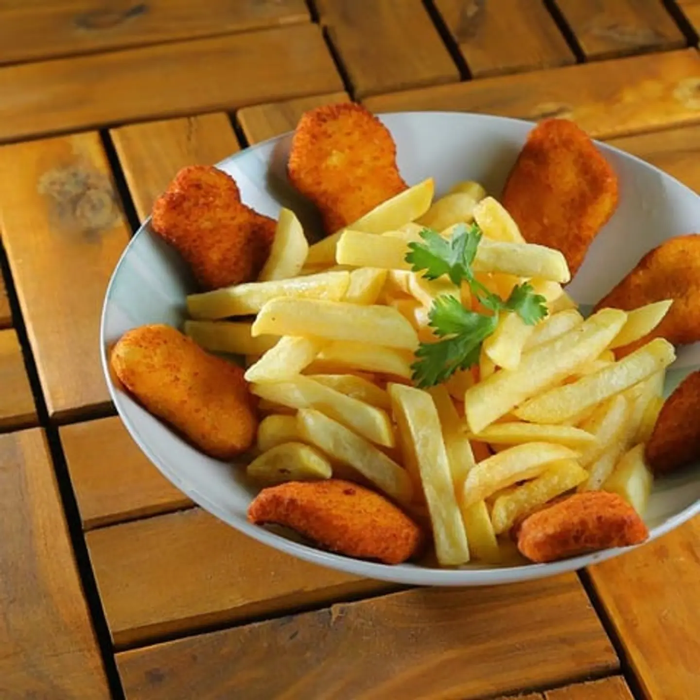 Chicken Nuggets And Potatoes